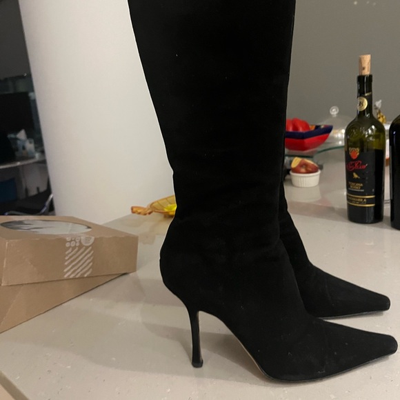 Black suede Jimmy Choo boots - MOVING SALE - Picture 9 of 11